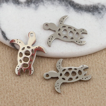 Zawieszka żółw stal szlachetna 18x15mm