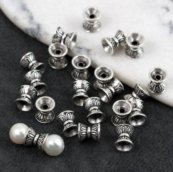 Przekładka metalowa klepsydra srebrna 6mm