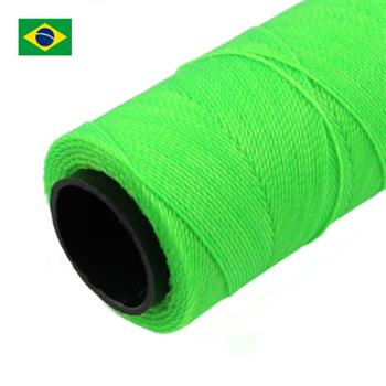 Sznurek do makramy brazylijski woskowany Neon Green 1mm [1metr]