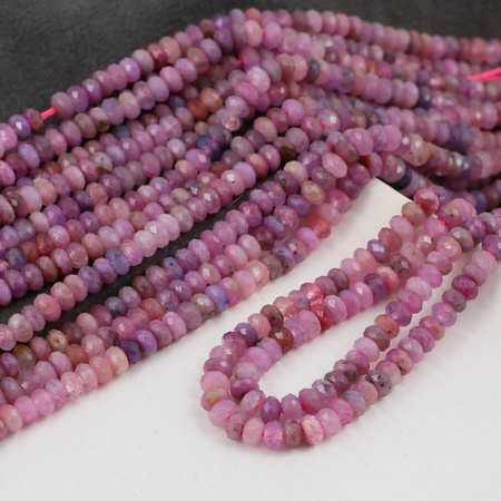 Rubin oponka fasetowana 4x2mm [sznur 39cm]