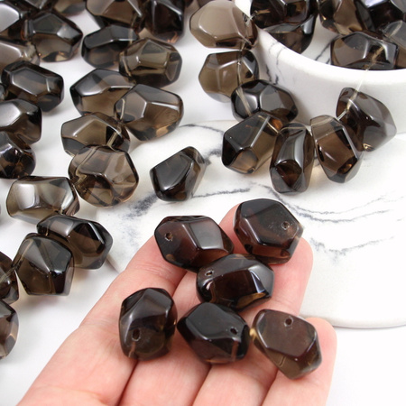 Kwarc dymny bryłka 24x18mm