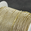 Taśma ozdobna cyrkoniowa gold/crystal 1,5mm [50cm]