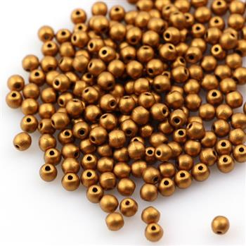 Round Beads Brass Gold 3mm [50szt]