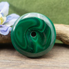 Zawieszka malachit naturalny donut 39mm ze skazą