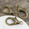 Zapięcie karabińczyk metalowy mosiężny 30mm