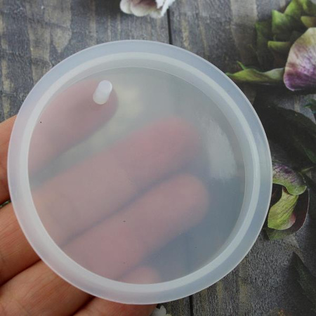 Forma silikonowa do odlewów z żywicy zawieszka moneta 60mm