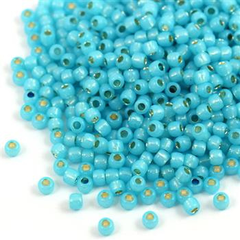 Toho Round 6/0 Silver-Lined Milky Aqua [10g]