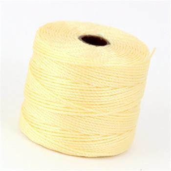 Nici nylonowe S-Lon bead cord PALE YELLOW  0,5mm/70m [szpula]