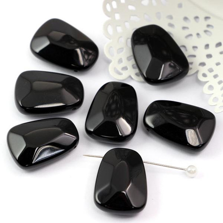 Onyks trapez fasetowany 25x18mm
