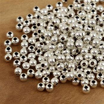 Kulka zaciskowa srebrna 3mm Ag925 [10szt]