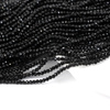 Turmalin czarny kula fasetowana 2mm [sznur 39cm]