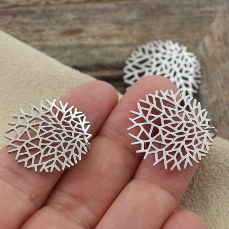 Zawieszka stal szlachetna śnieżynka 25mm