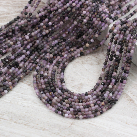 Sugilit kula fasetowana 2mm [sznur 39cm]