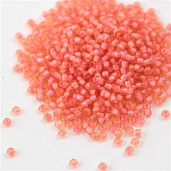 Toho Round 11/0 Ins. Col. Lt. Topaz Coral Pink Lined [10g]