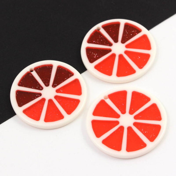 Akrylowa zawieszka grejpfrut plaster 35mm