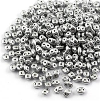 SuperDuo 2.5x5mm Matte Metallic Silver [5g]
