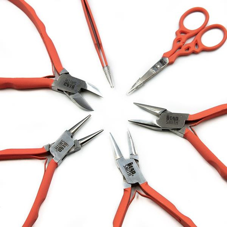 Zestaw narzędzi do robienia biżuterii SATIN CORAL szczypce Beadsmith