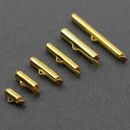 Końcówka do bransolet wsuwana złota 40mm 