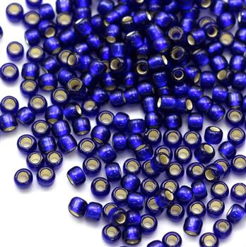 Toho Round 8/0 Silver-Lined Frosted Cobalt [10g]