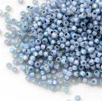 Toho Round 11/0 Permanent Finish-Silver-Lined Milky Montana [10g]