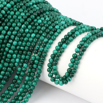 Malachit naturalny kula gładka 3mm [sznur 39cm]