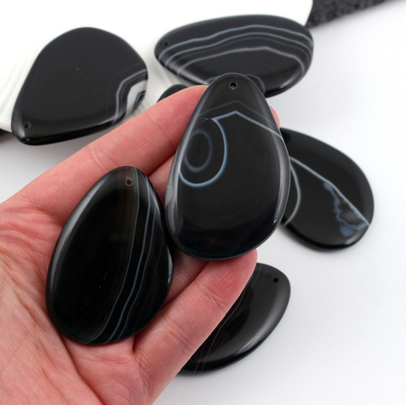 Sardonyks zawieszka plaster losowy wybór