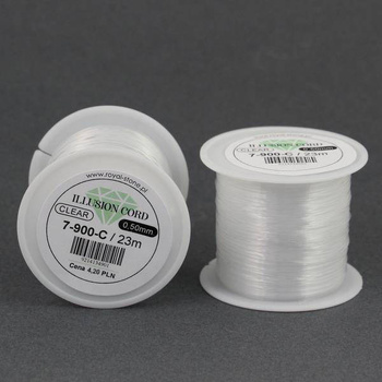 Żyłka przezroczysta 0,50mm / 23m [szpula]