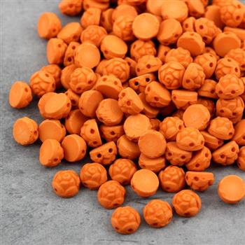 Roseta Two-Hole Cabochon Neon Country Carrot [15szt]