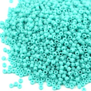 Toho Round 11/0 Opaque-Frosted Turquoise [10g]
