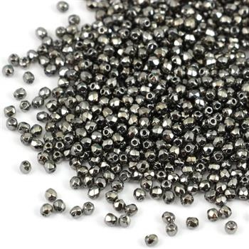 Fire Polish 2mm Crystal Full Chrome [80szt]