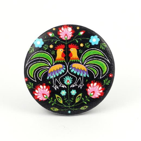 Drewniany krążek baza kolczyka polski folk 40mm