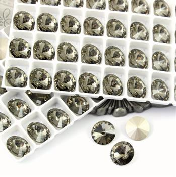 Preciosa Rivoli Maxima Black Diamond 14mm [2szt]