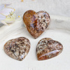 Kaboszon jaspis serce 32x30x8mm losowy wybór