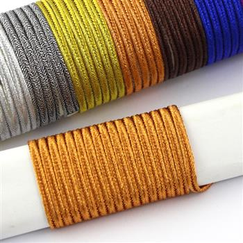 Sznurek sutasz metalizowany 3mm FX copper [1 metr]