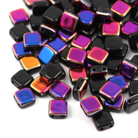 Square 6x6mm Jet Sliperit [10szt]