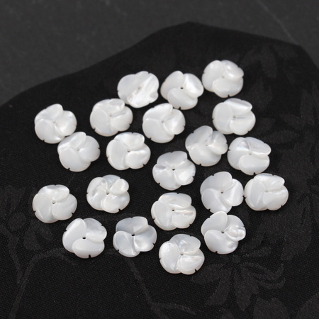 Muszla perłowa kwiatek 10mm