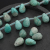 Amazonit kropla fasetowana 15x10mm