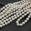 Perła słodkowodna biała kula 8mm [sznur 39cm]