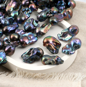 Perła słodkowodna baroque czarna 15-30mm