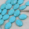 Howlit turkusowy owal 25x18mm