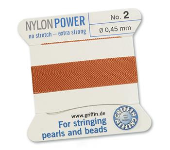 Griffin Nici nylonowe z igłą cornelian 0,45mm [2m]