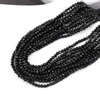 Turmalin czarny kula fasetowana 2mm [sznur 39cm]