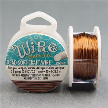 Beadsmith Drut miedziany ANTIQUE COPPER 0,3mm/36,8m