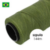 Sznurek do makramy brazylijski woskowany Olive 1mm [szpula 144m]