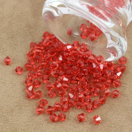 Preciosa Bicone Bead Rondelle Padparadscha 4mm [20szt]