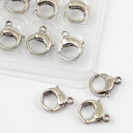 Zapięcie karabińczyk okrągły stal szlachetna 12mm