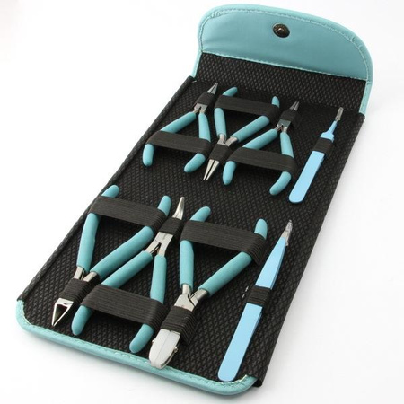 Zestaw narzędzi do robienia biżuterii LIGHT BLUE szczypce Beadsmith