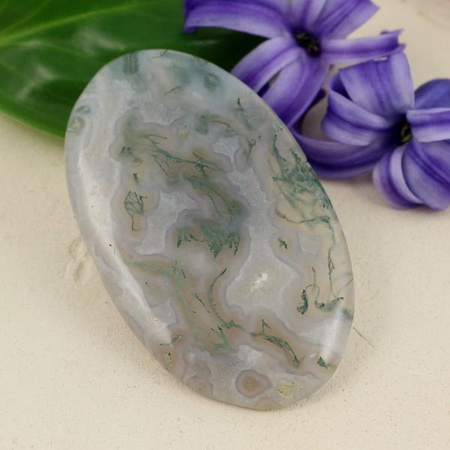Kaboszon agat mszysty owal 55x32x5mm