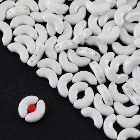 Arcos par Puca 5x10mm Opaque White Luster [20szt]