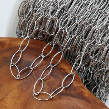 Łańcuszek owalny stal szlachetna 15x7mm [1 metr]